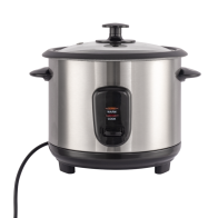 Cocina eléctrica MX0236 400 W, 1 L, tapa de vidrio — Negro