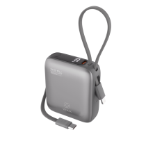 Power Bank MX0249 10000 mAh 22.5 W con 2 cables (ABS+PC)