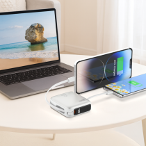 Power Bank MX0249 10000 mAh 22.5 W con 2 cables (ABS+PC)