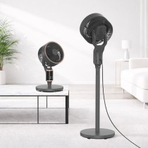 Ventilador de pie circulador de 10" MX0313 con oscilación automática, 40 W