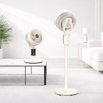 Ventilador de pie circulador de 10" MX0313 con oscilación automática, 40 W