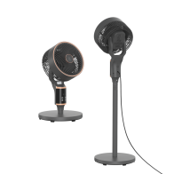 Ventilador de pie circulador de 10" MX0313 con oscilación automática, 40 W
