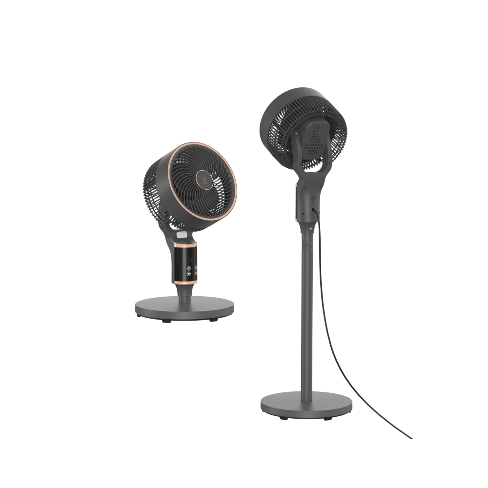 Ventilador de pie circulador de 10" MX0313 con oscilación automática, 40 W