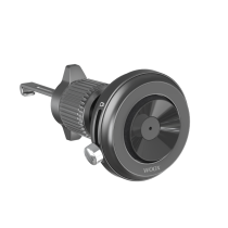Soporte de teléfono magnético + ventosa para salida de aire de auto MX0503 N52 ABS+PC-negro