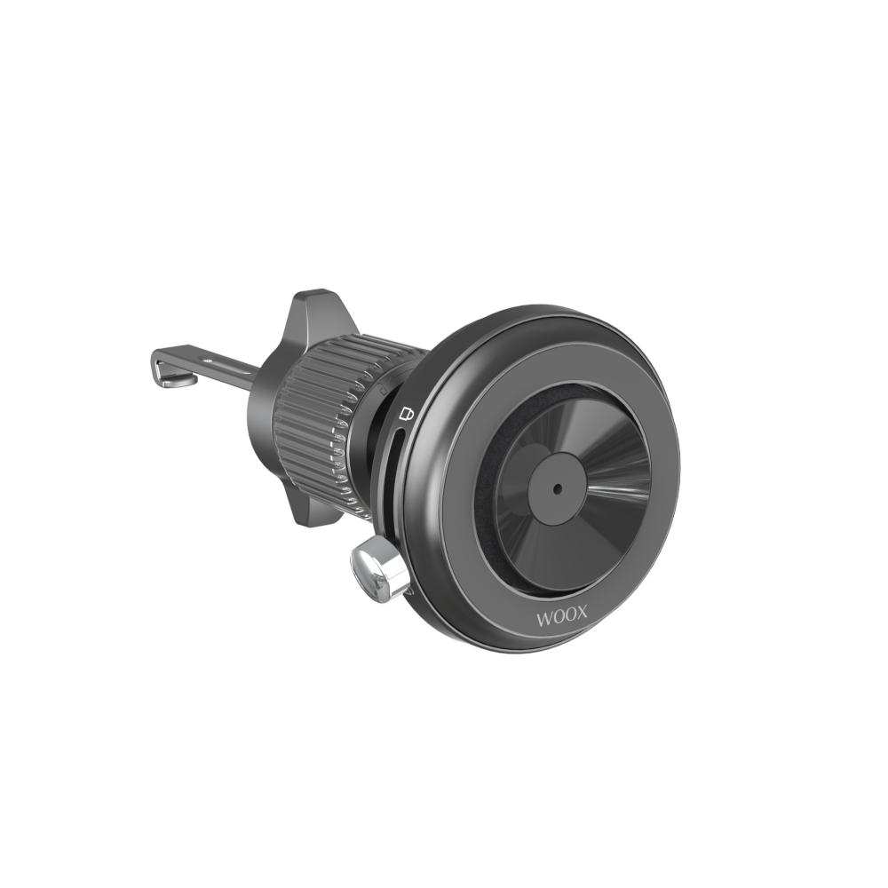 Soporte de teléfono magnético + ventosa para salida de aire de auto MX0503 N52 ABS+PC-negro