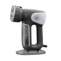 Vaporizador de ropa MX0514, 1350 W, 180 ml (depósito de agua extraíble), pantalla LED, negro.