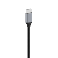 Cable de datos MX0521 (USB-C a USB-C, 20 Gbps, 100 W, 1 m) - negro