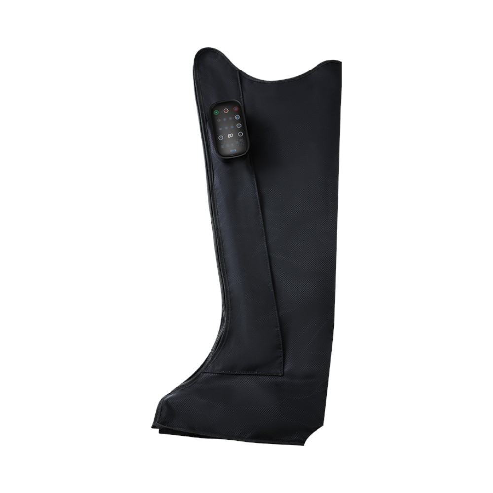 Masajeador de piernas recargable MX0189 con compresión de aire, 12 W, 2000 mAh, color negro